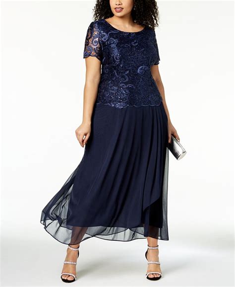 alex evening plus size dresses|macy's alex evenings dresses.